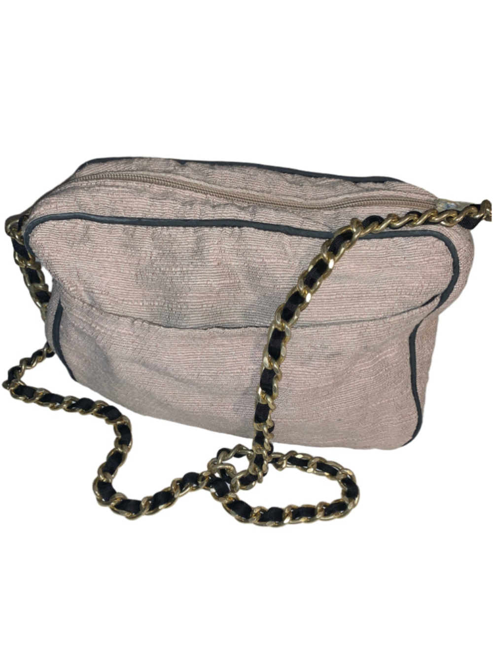Women's Unbranded Beige and Black Crossbody Bag, One Size